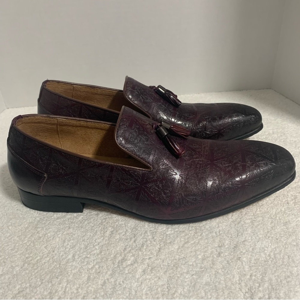 Steven Land purple‎ men's dress shoes Leather size 10M